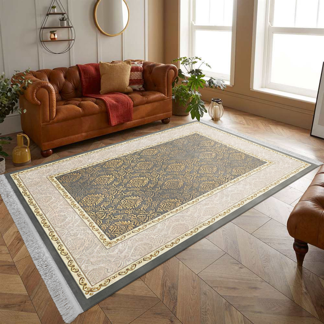 فرش مخمل نادی طرح سنتی کد O102