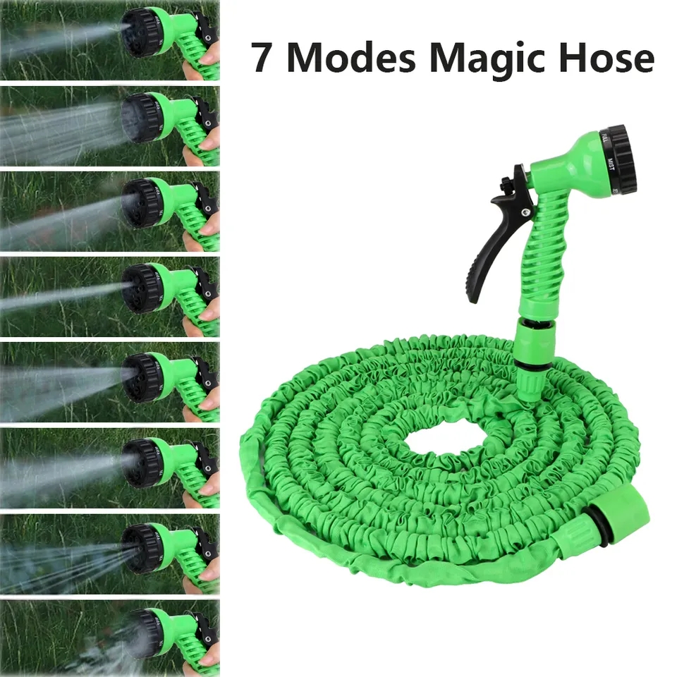 شلنگ جادویی و سر آبپاش 7 حالته Magic Hose سایز 3-9 متری